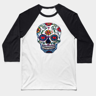 Candy Skull Baseball T-Shirt